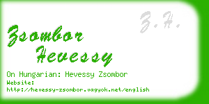 zsombor hevessy business card